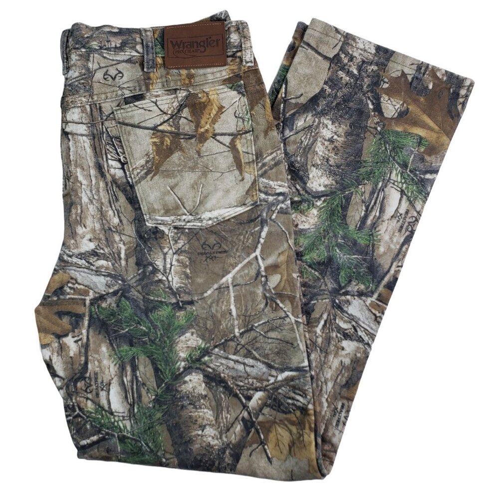 Wrangler RealTree Camo Pants / Pro Gear size 38 x 34 for hunting, workwear